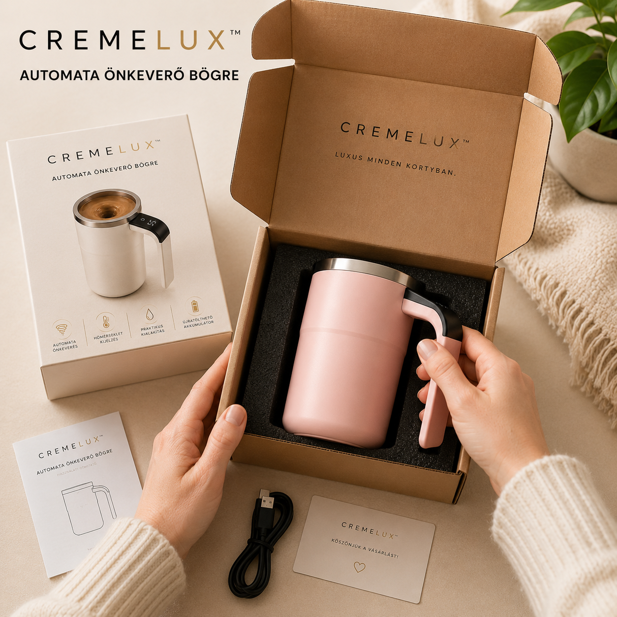 CremeLux™ Automatikus Önkavaró Bögre
