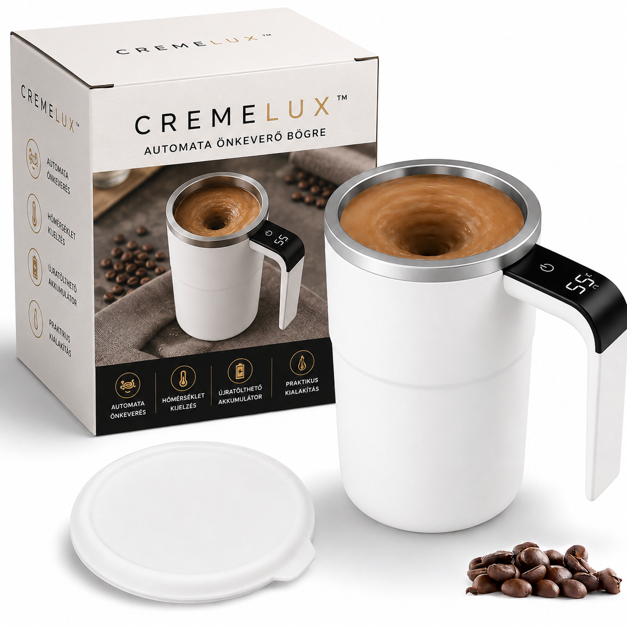 CremeLux™ Automatikus Önkavaró Bögre